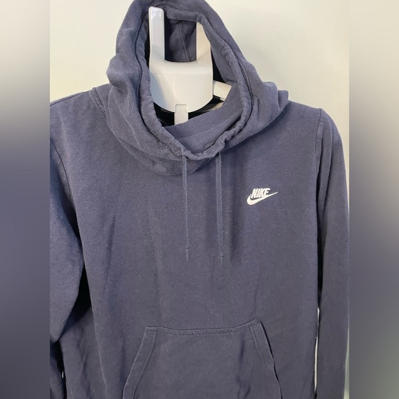 Nike turtleneck hoodie size XL navy blue - Picture 2 of 10